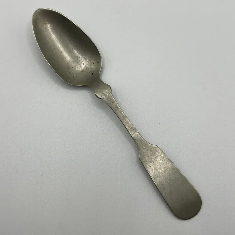 Mid to Late 1800's Tea Spoon Fiddle Pattern French Tipped Meriden Britannia